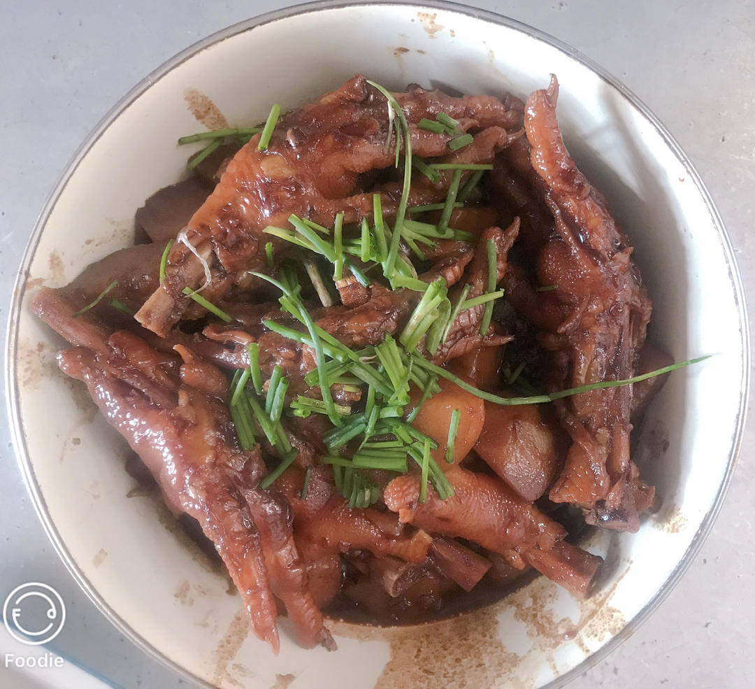 红烧鸡爪土豆，懒人快手菜