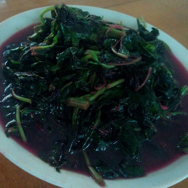 蒜茸炒红苋菜