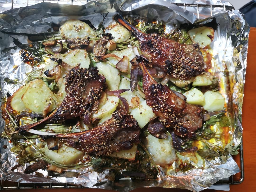 超好吃的烤羊排烤箱版