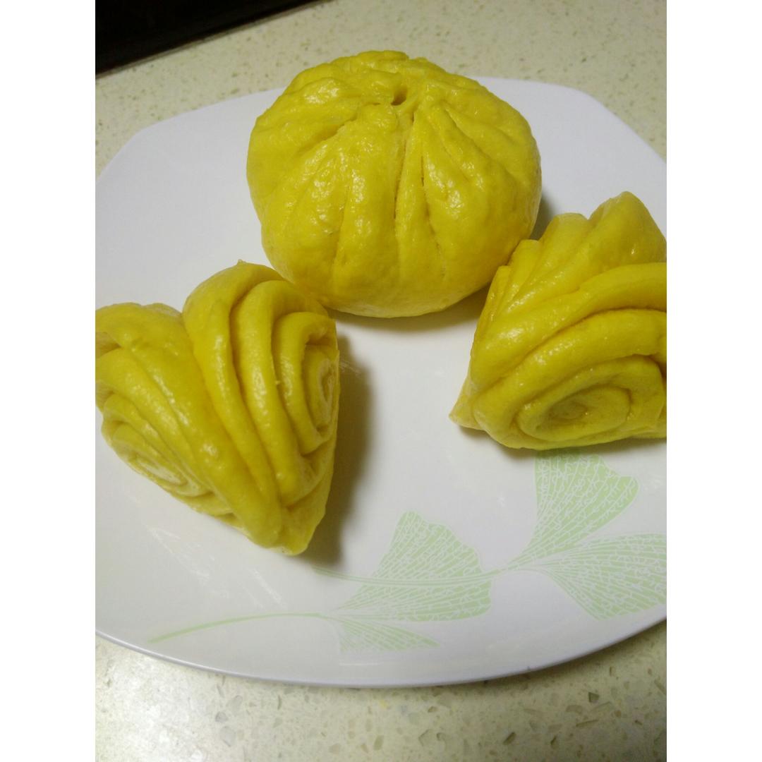 南瓜花卷馒头