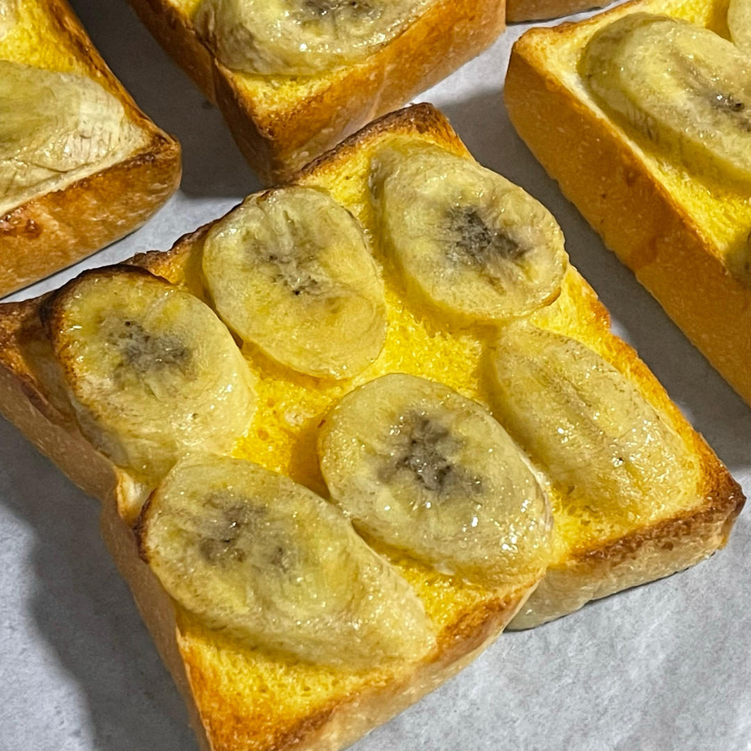 好吃到哭的香蕉烤吐司❗️酥脆香甜❗️零失败❗️