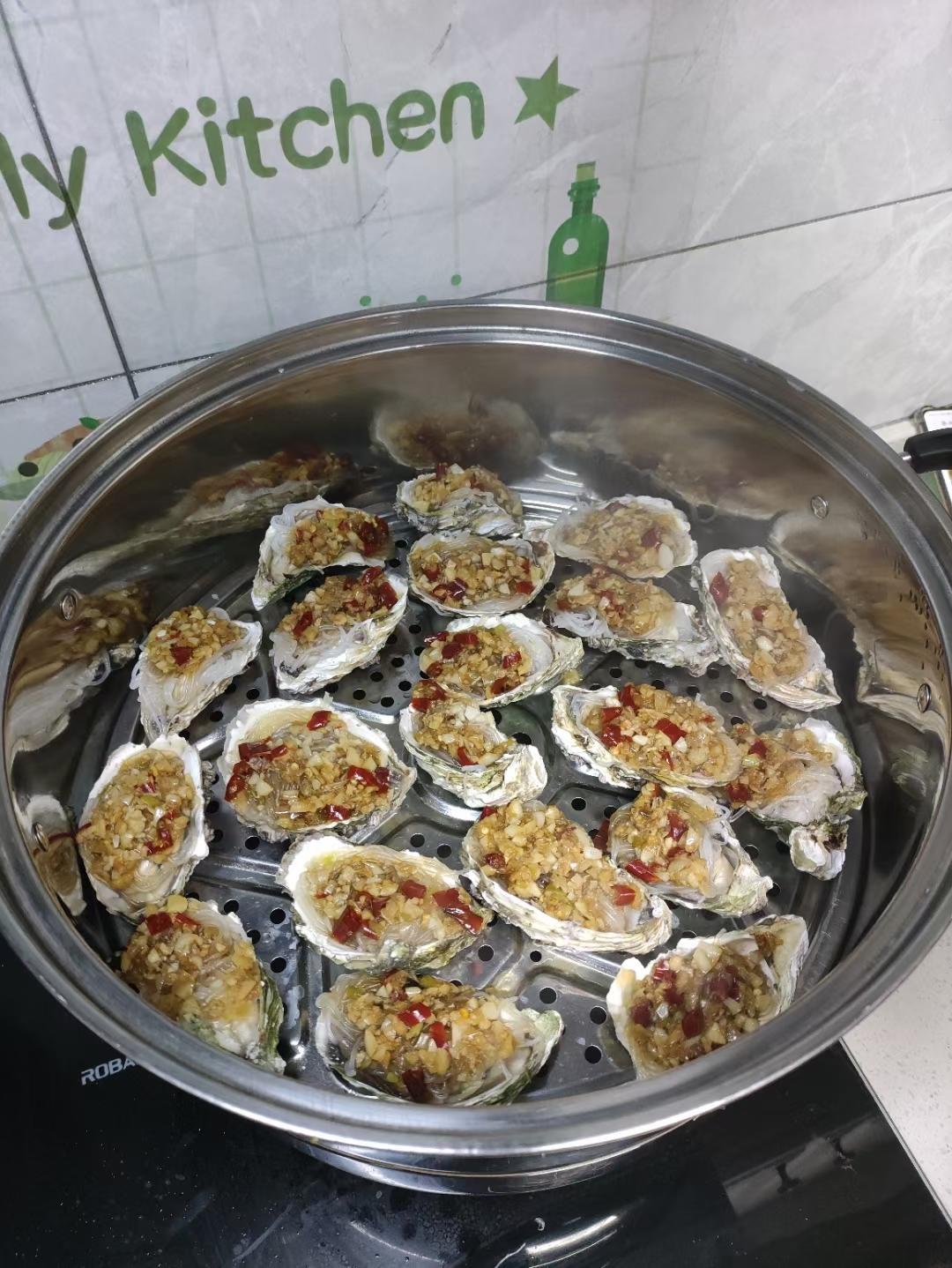 超简单～蒸蒜蓉生蚝