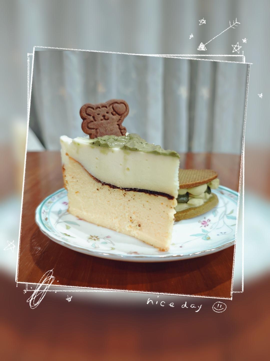 柠檬巴斯克蛋糕🍋清新的口感，好看又好吃😋