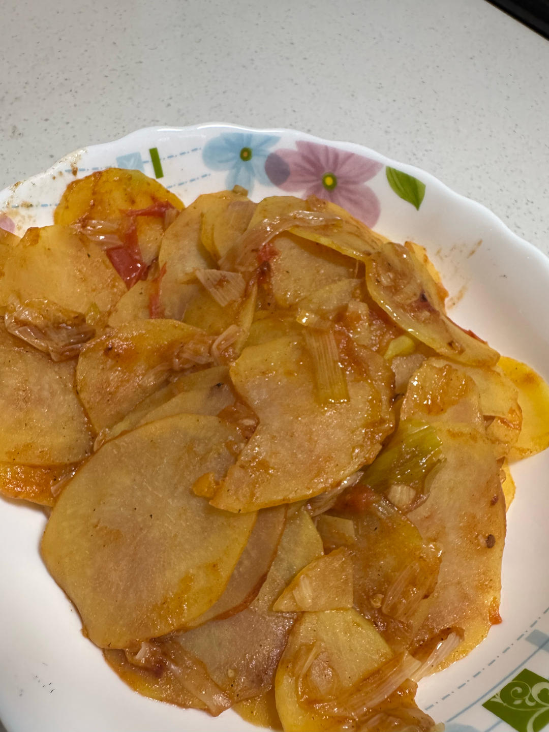 西红柿炒土豆片