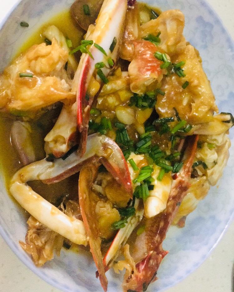 葱姜炒梭子蟹（very easy）