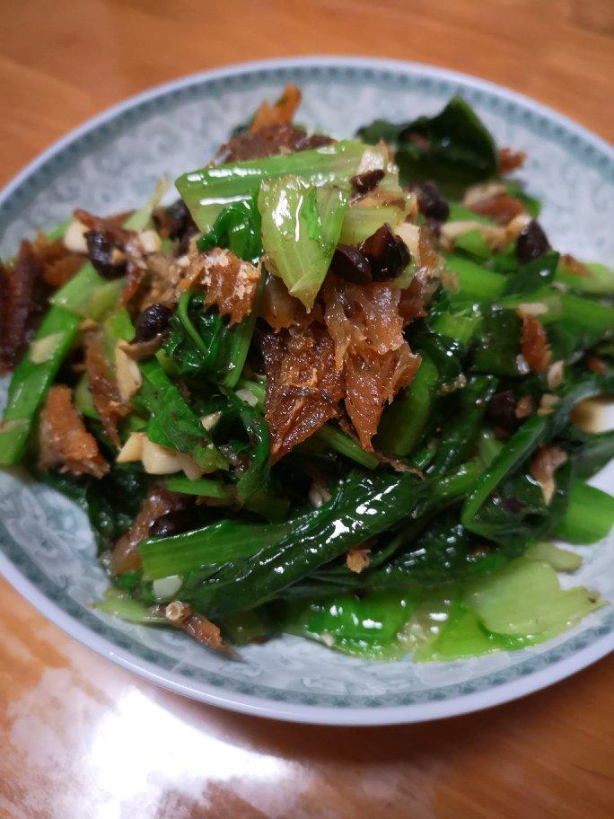 豆豉鲮鱼油麦菜