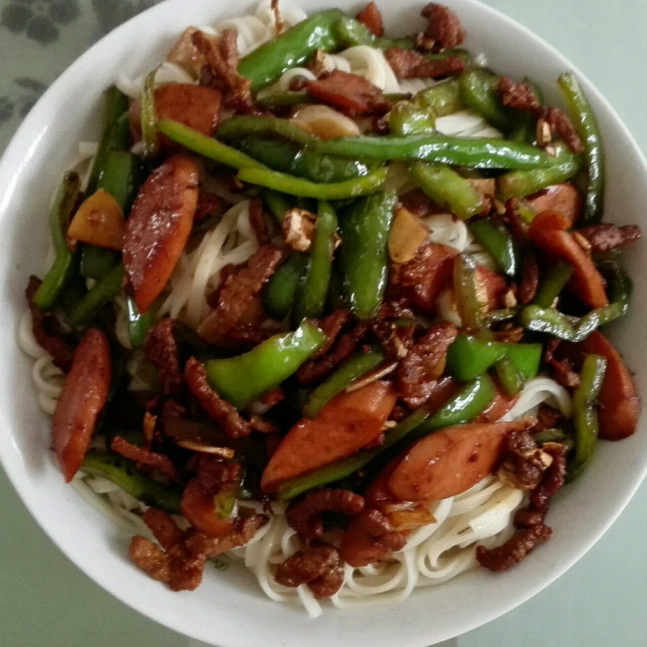 青椒肉丝面