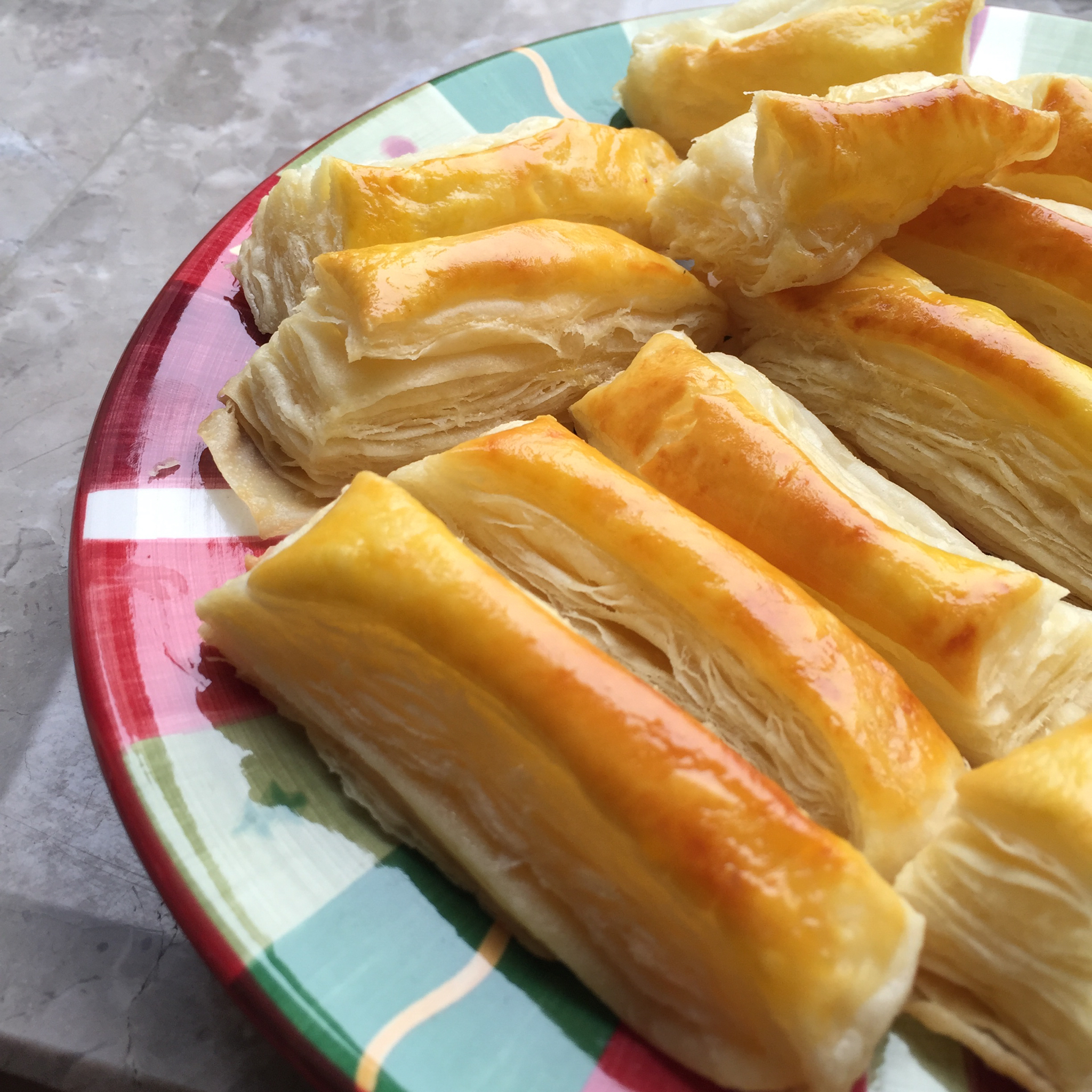 草莓deamp做的千层酥皮