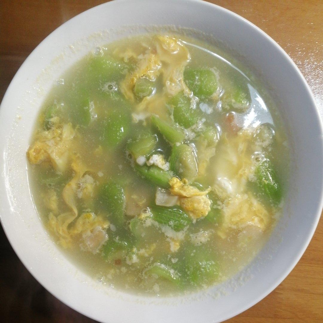 干贝丝瓜鸡蛋汤