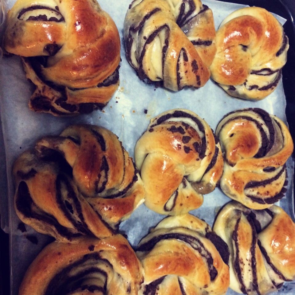 豆沙卷面包