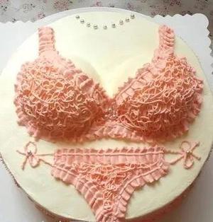 性感内衣8寸生日蛋糕的做法 步骤4