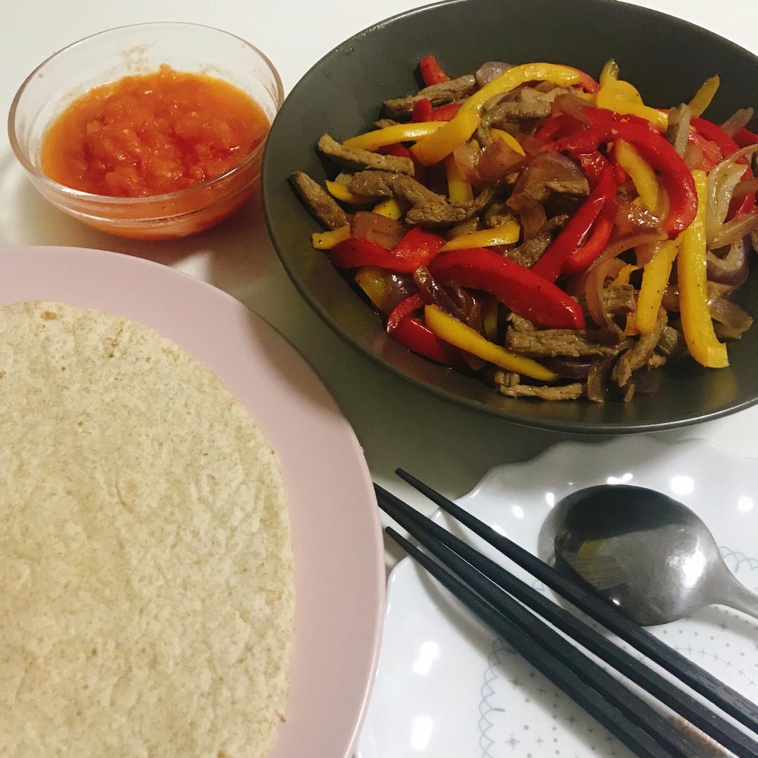 墨西哥鸡肉卷Fajita