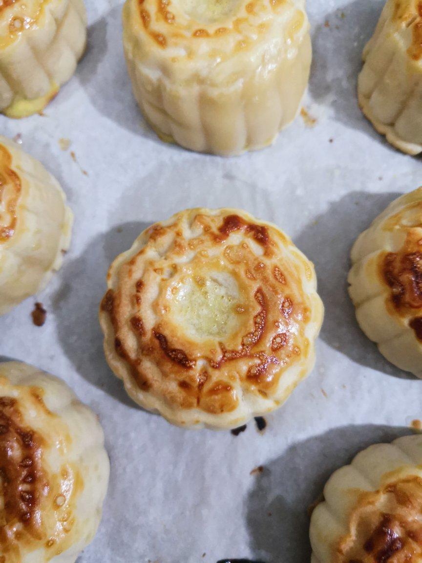 流心奶黄月饼（无吉士粉/转化糖浆版本）【曼食慢语】