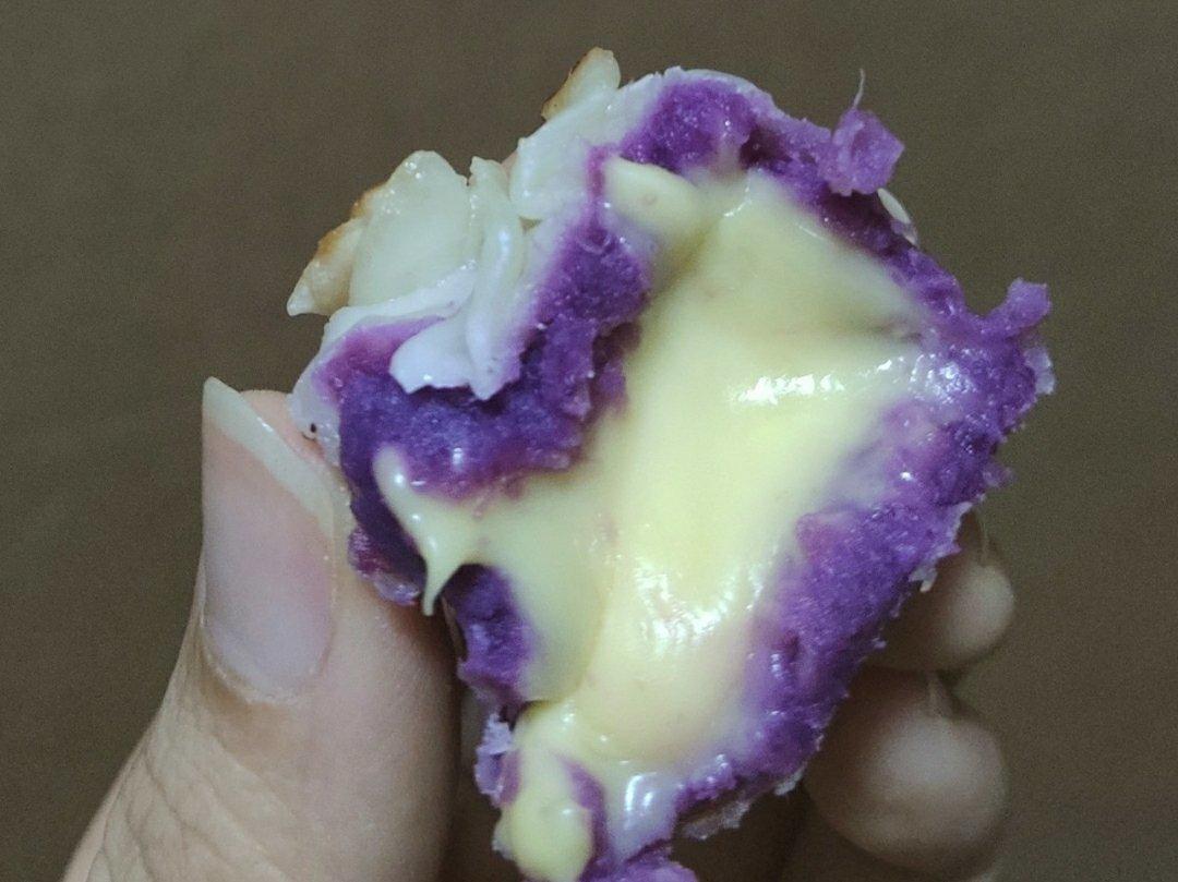 爆浆紫薯饼