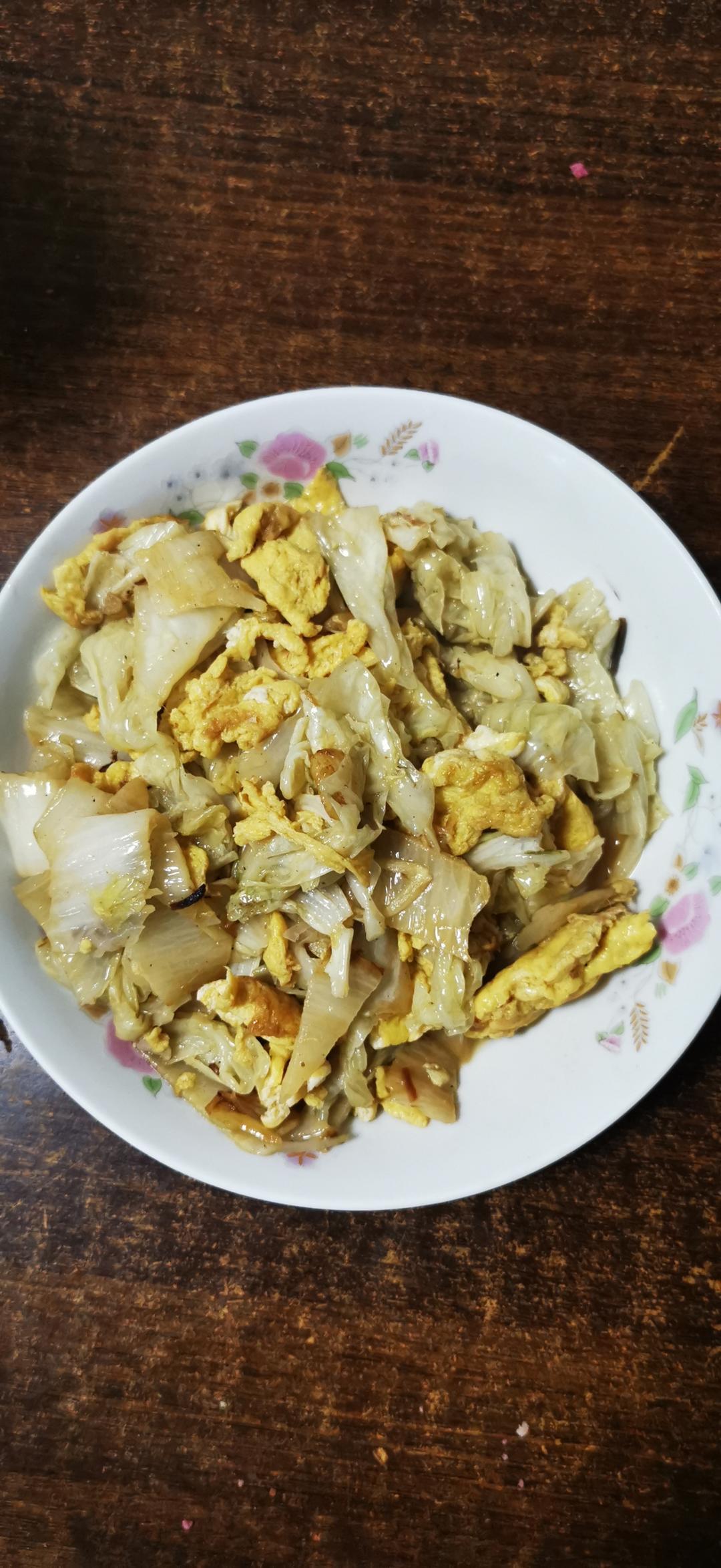 简单快手家常菜——大白菜炒鸡蛋