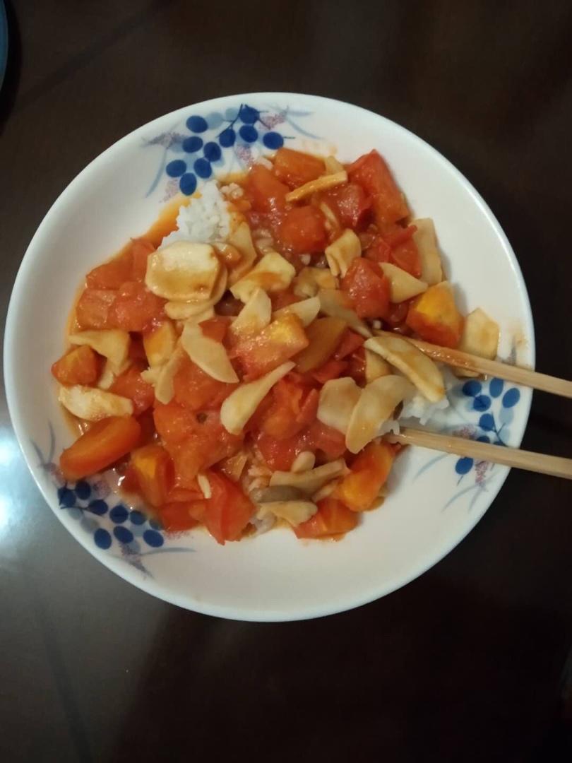 番茄🍅浓汤杏鲍菇！神仙吃法！超级超级好吃下饭！