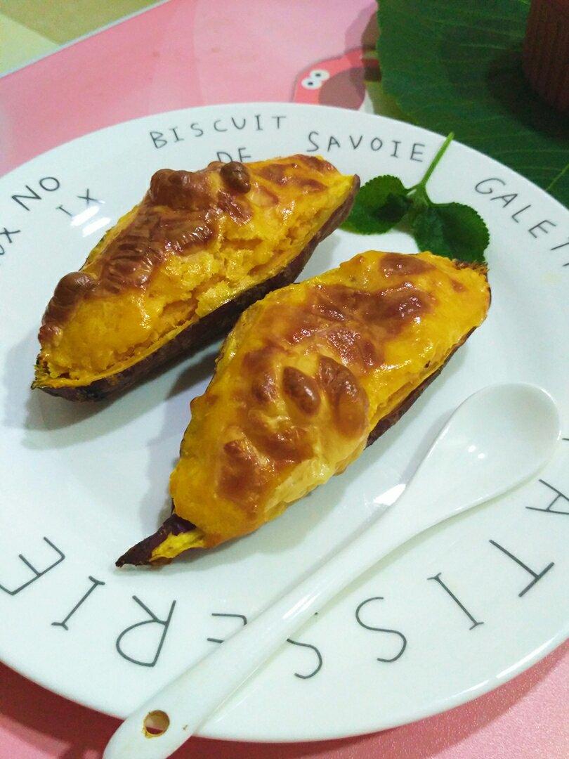 芝士奶油焗红薯