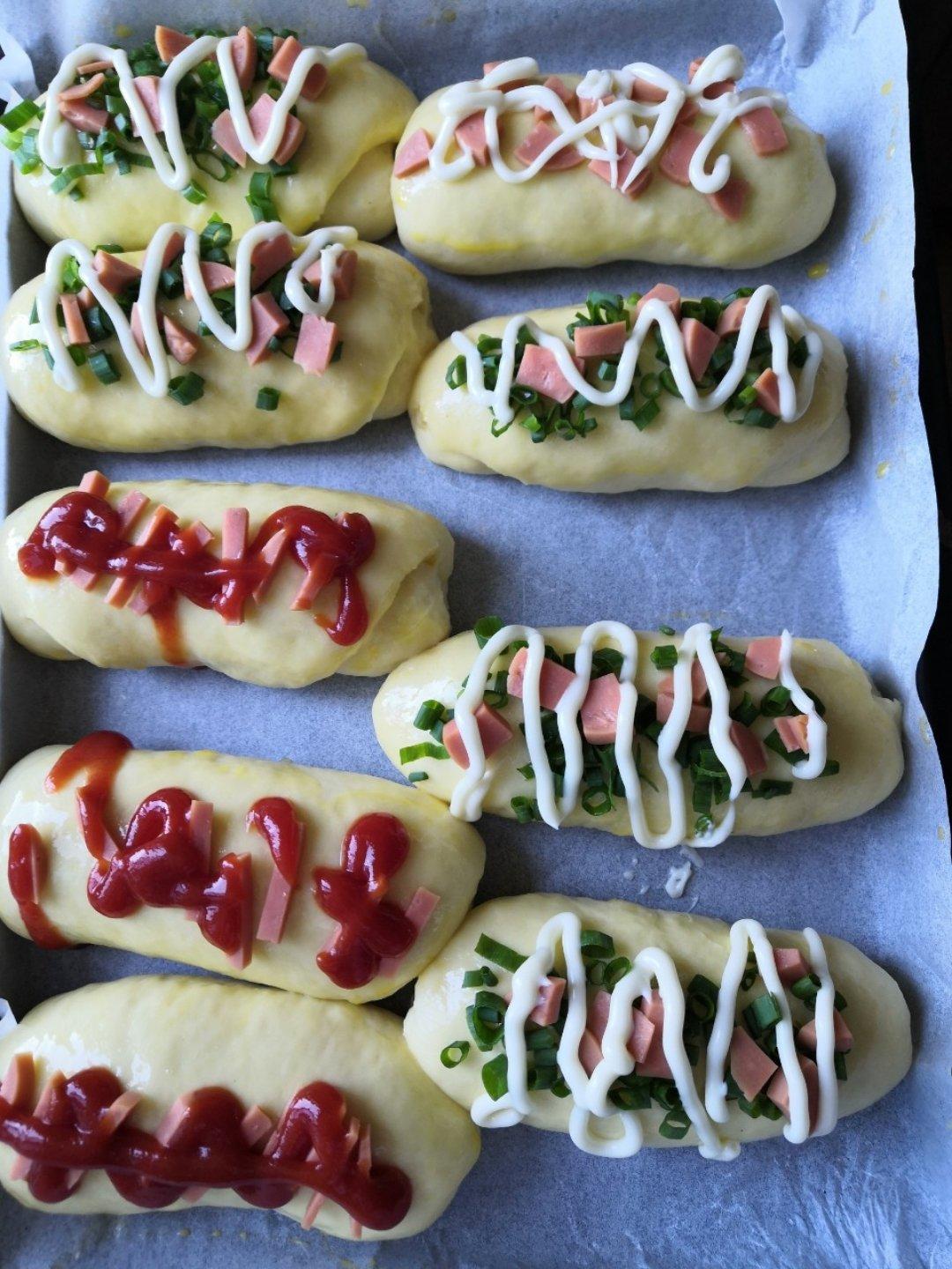 香葱火腿肉松面包