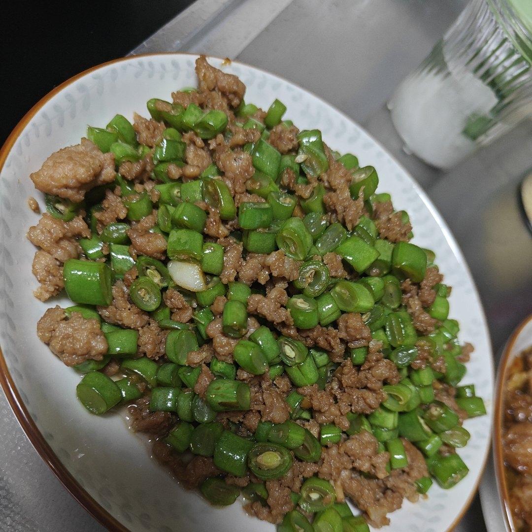超下饭的四季豆炒肉末