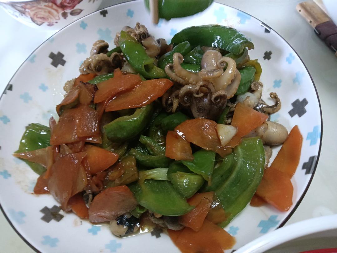 小炒八爪鱼