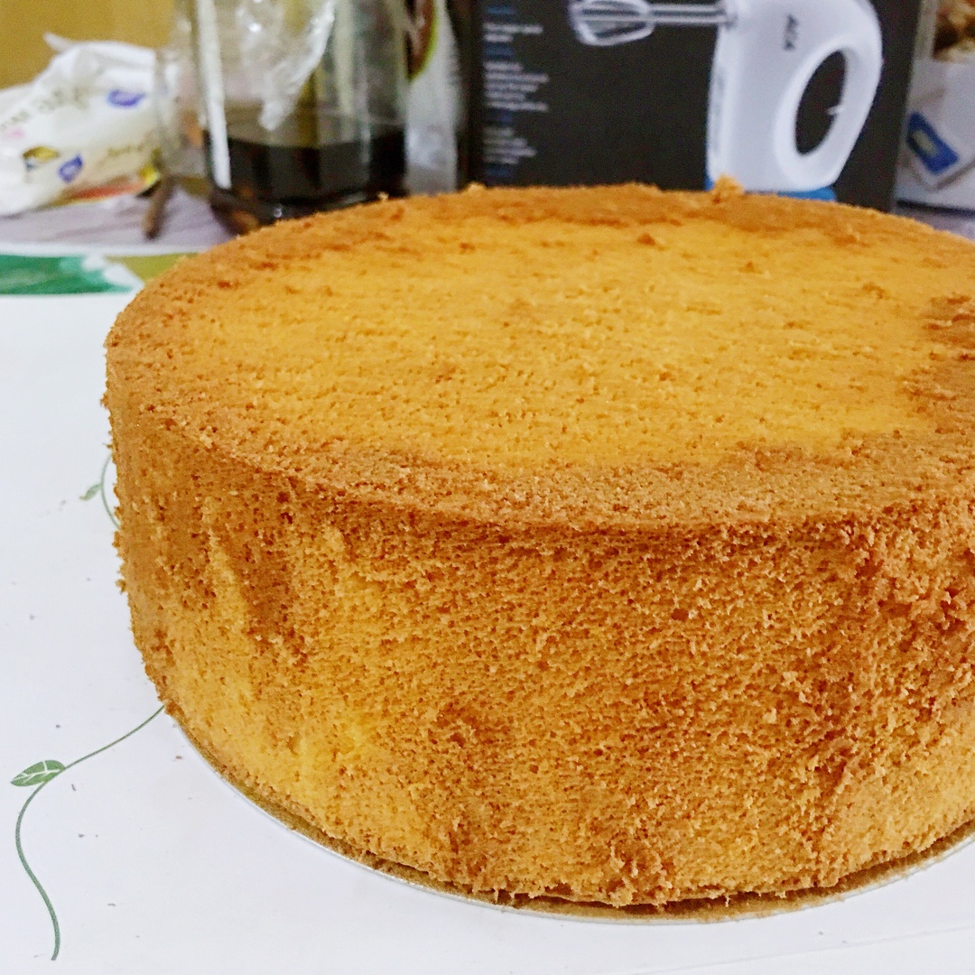 超好记八寸戚风蛋糕（后蛋法）