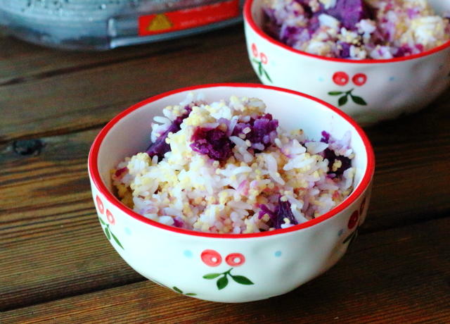 黄金紫薯米饭的做法