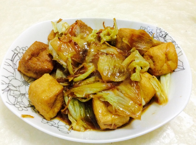 白菜焖豆泡