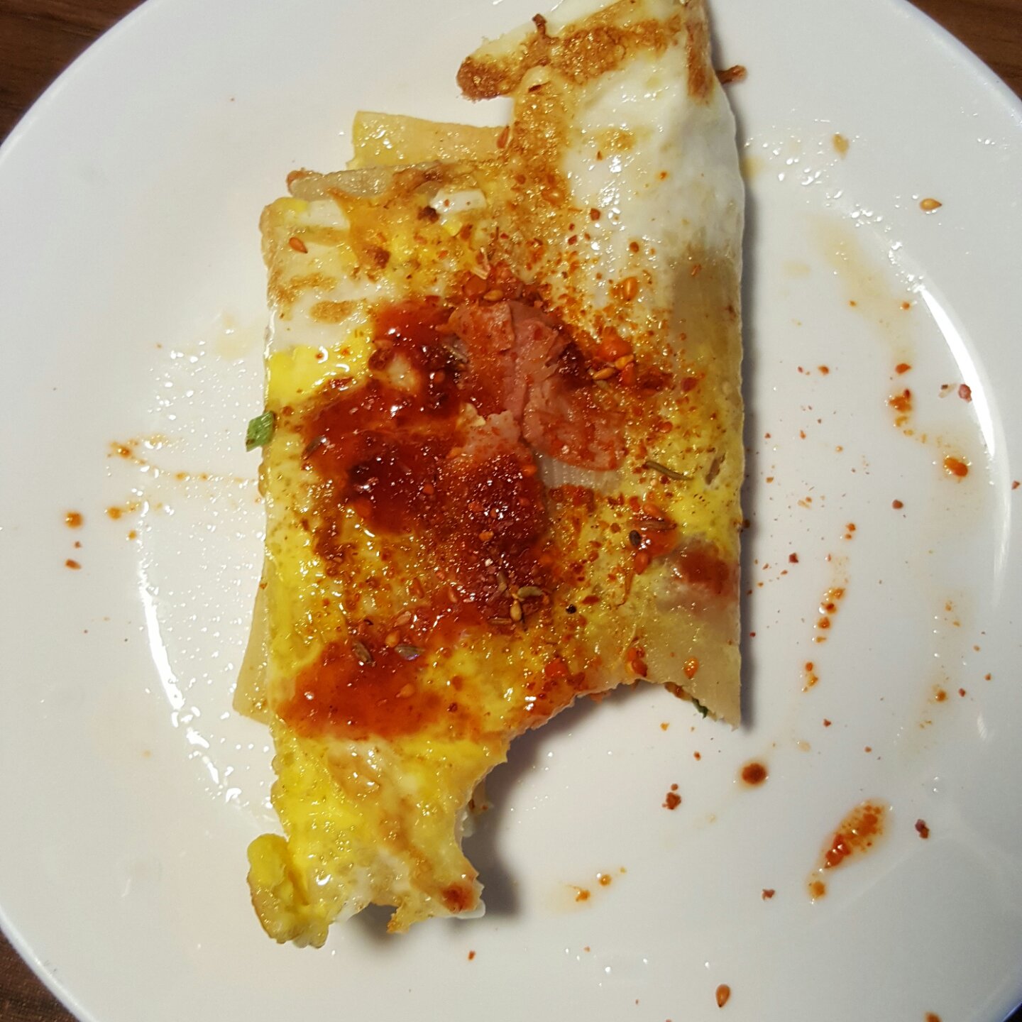 在家做烤冷面（学校门口的味道）