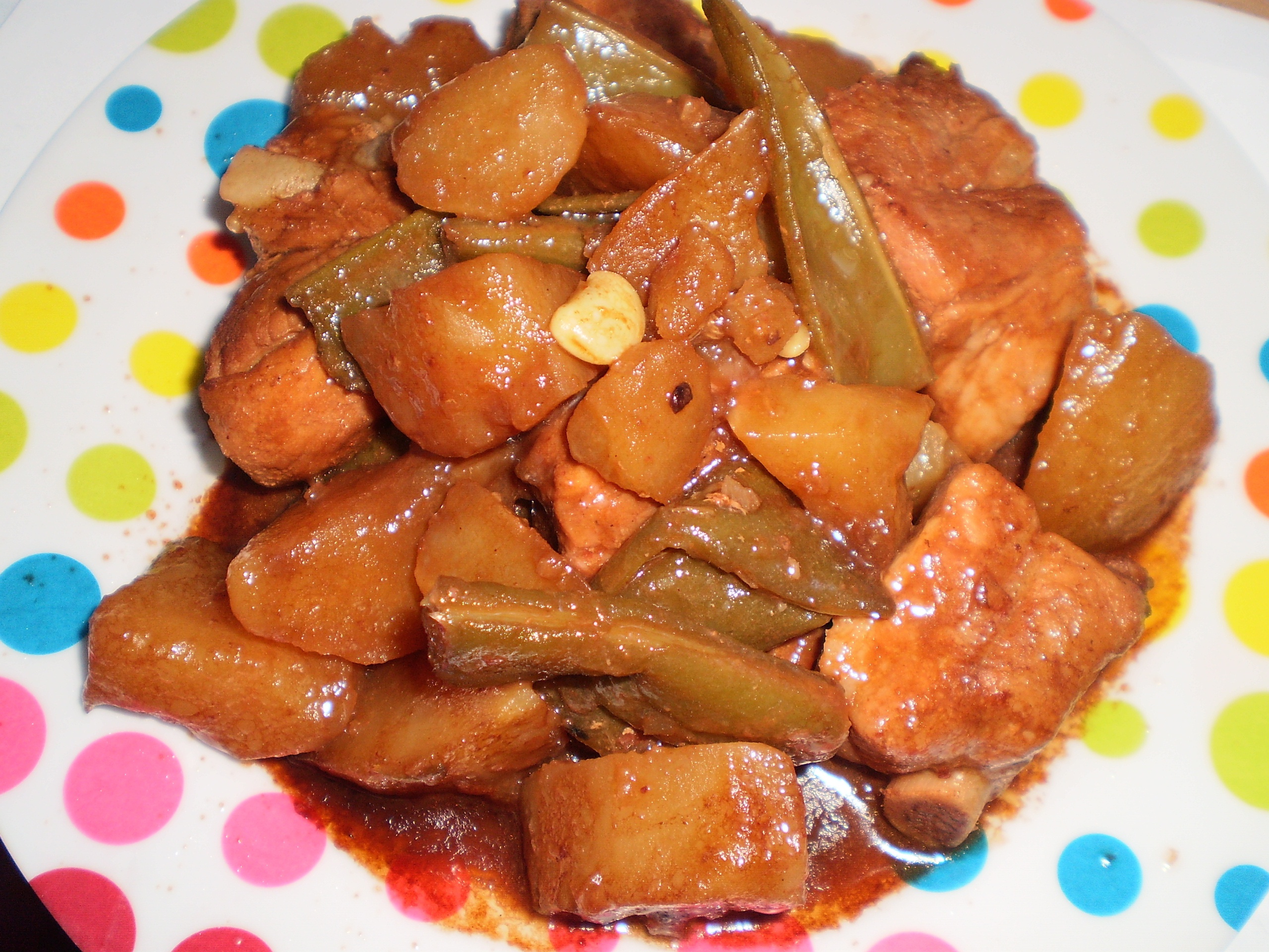 排骨土豆炖豆角