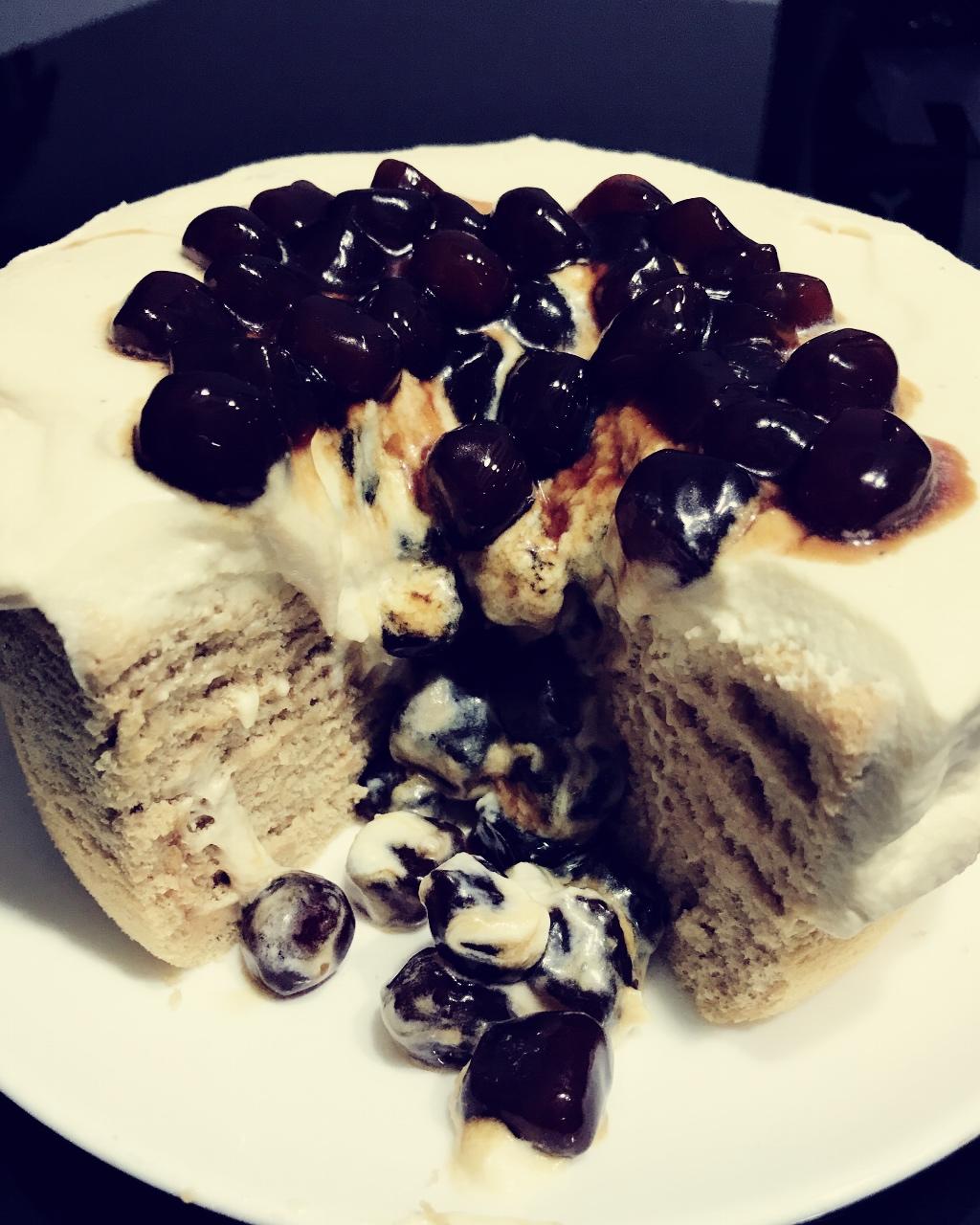 罪恶到爆炸的珍珠奶茶蛋糕