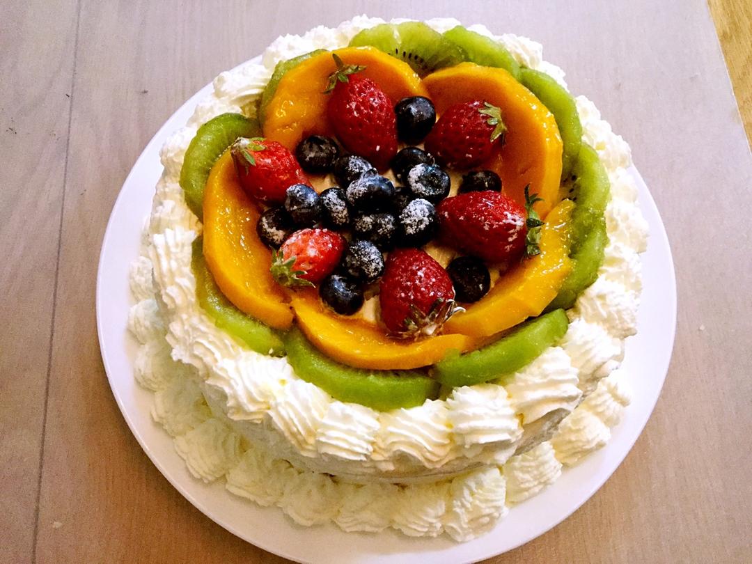 各种简易式水果蛋糕装饰