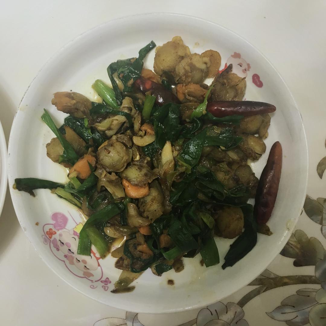 葱爆扇贝