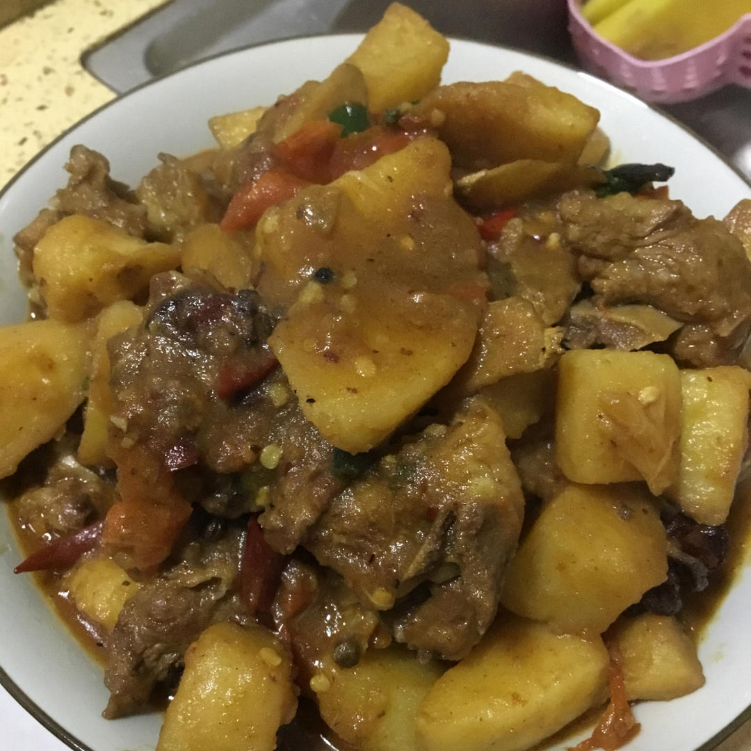 土豆炖排骨