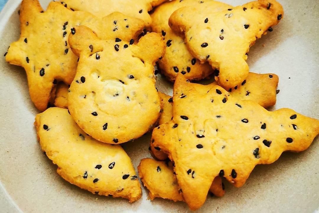 黑芝麻咸香饼干