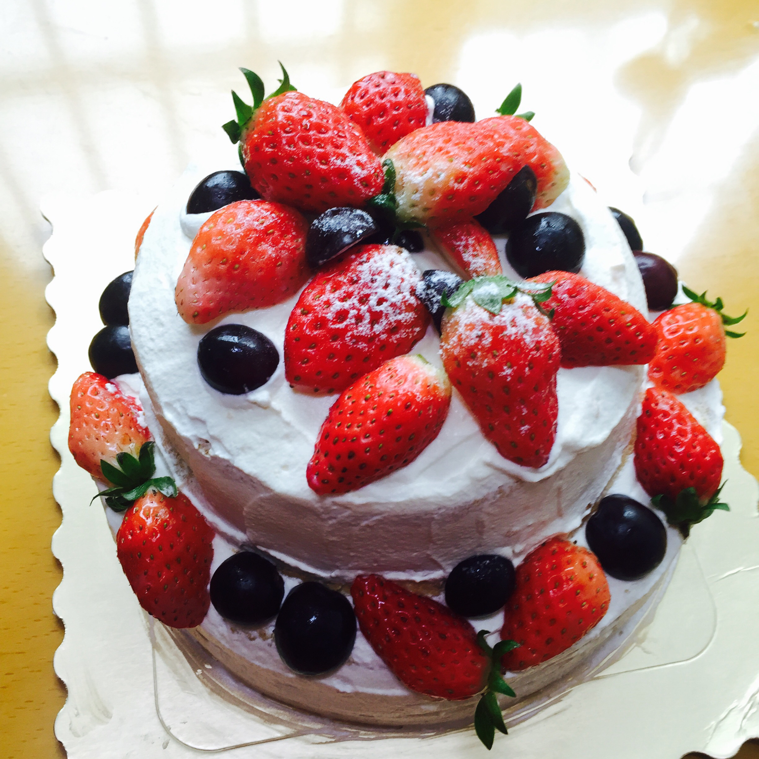 春天里632k做的圣诞裸蛋糕