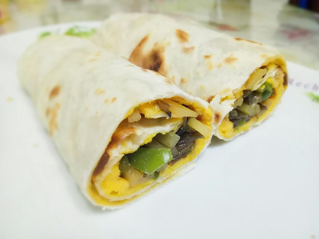 蔬菜卷饼