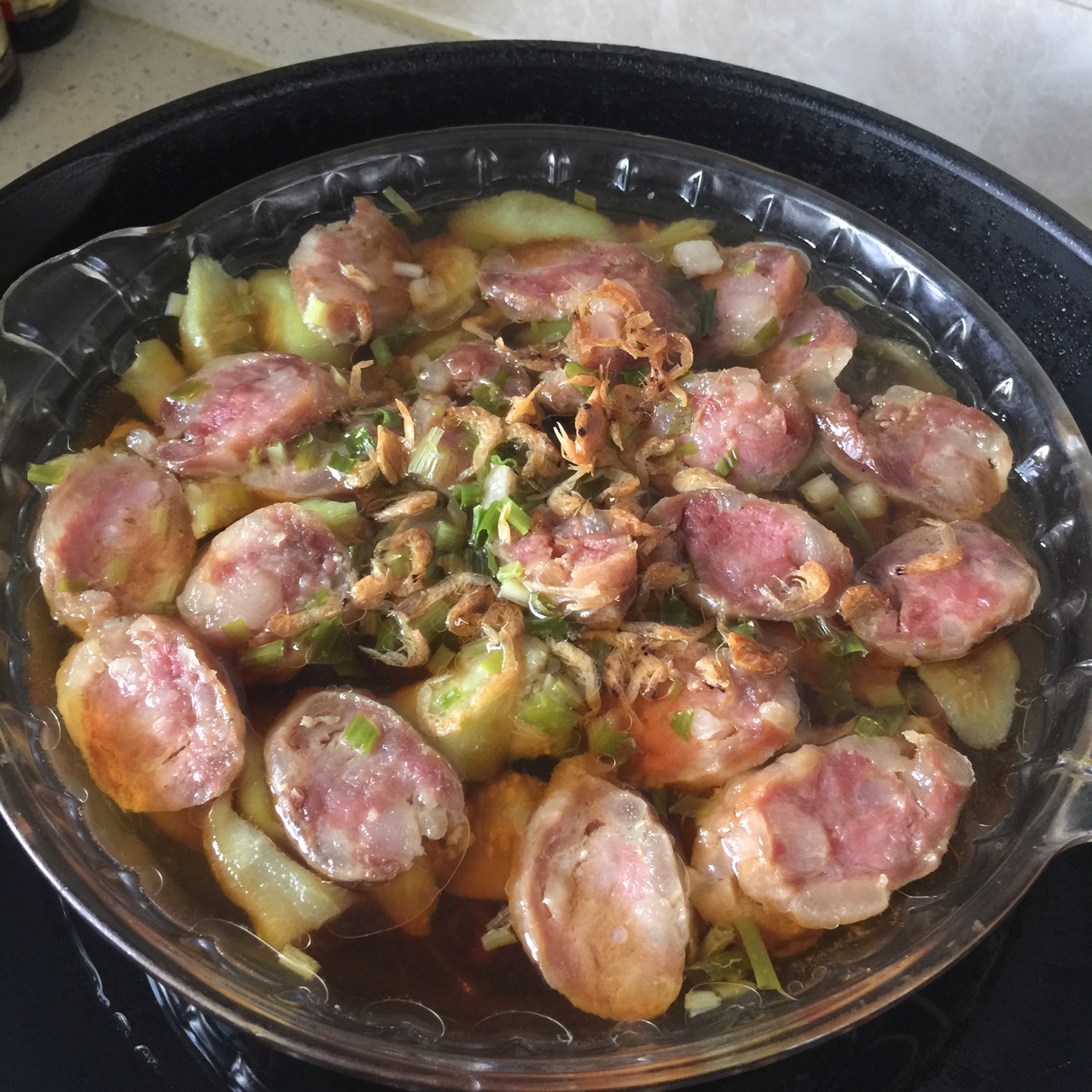 【丝瓜蒸香肠】鲜嫩美味傻瓜菜