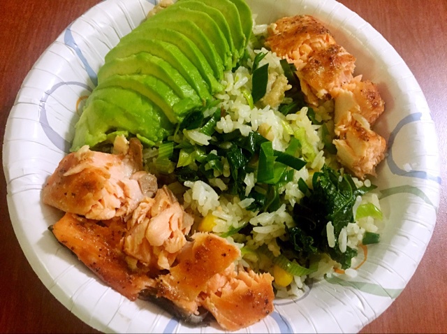 三文鱼牛油果拌饭