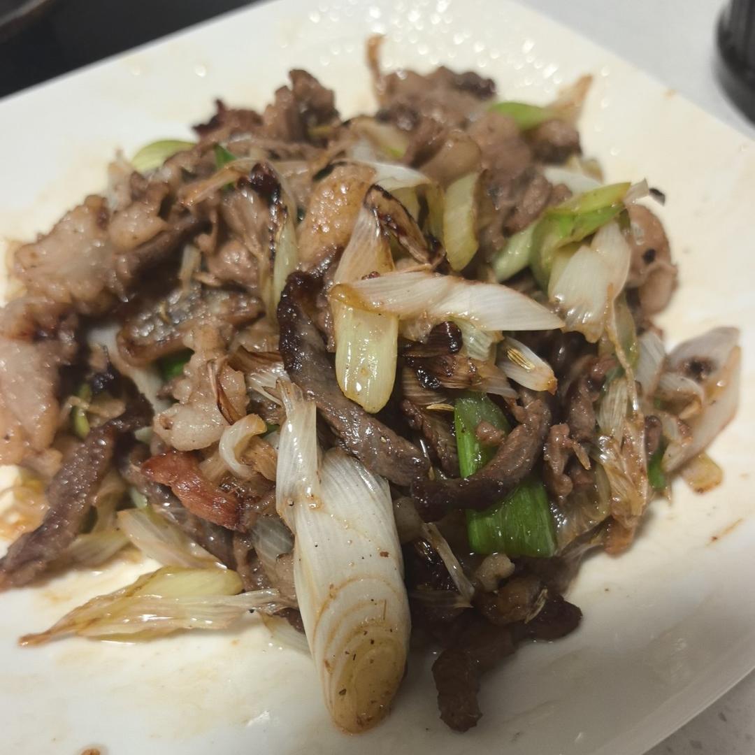 炒了20多年的葱爆羊肉