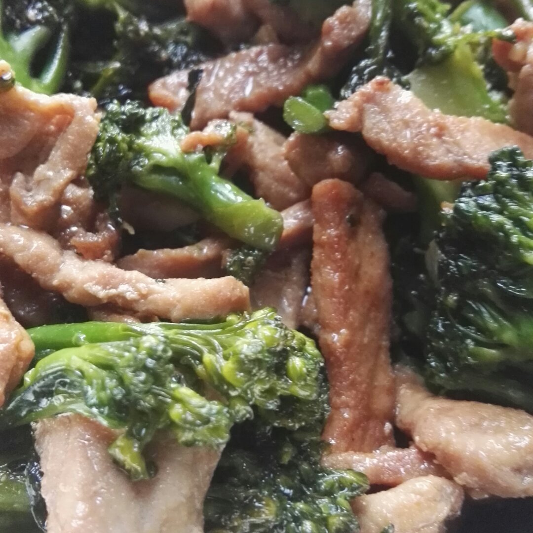西兰花炒肉片