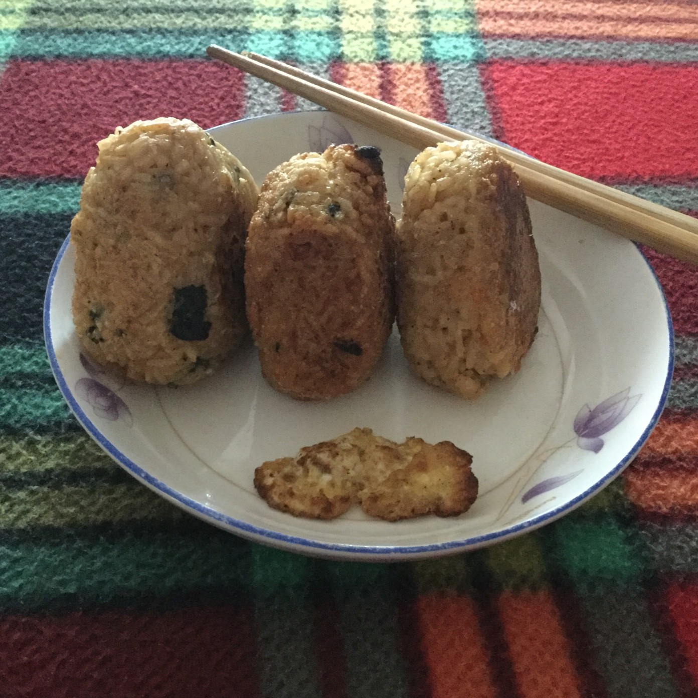 芝士蛋煎饭团