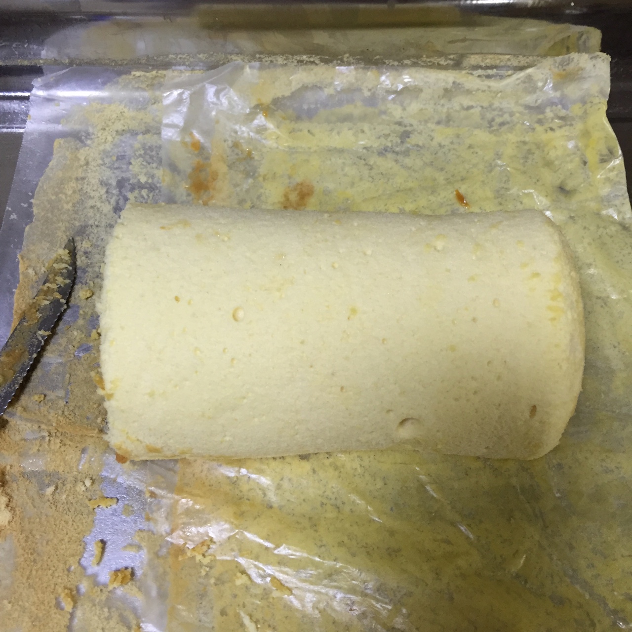 戚风蛋糕卷（家用30L烤箱自带烤盘之3蛋卷卷）