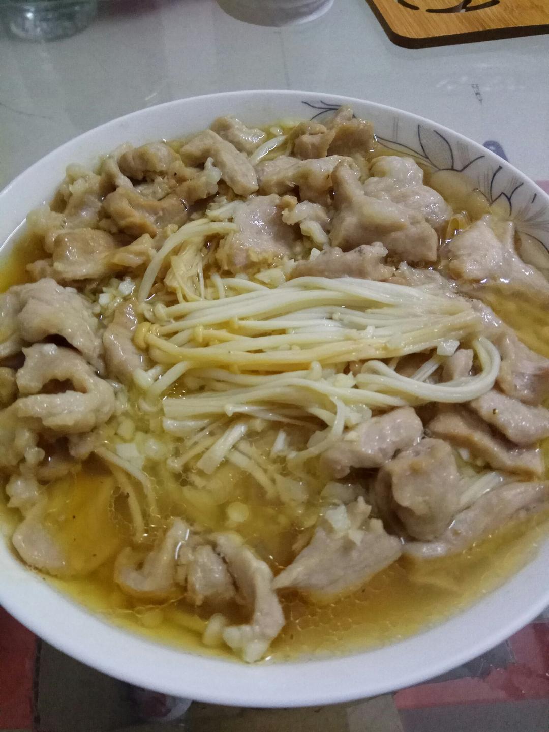蒜蓉蒸金针菇