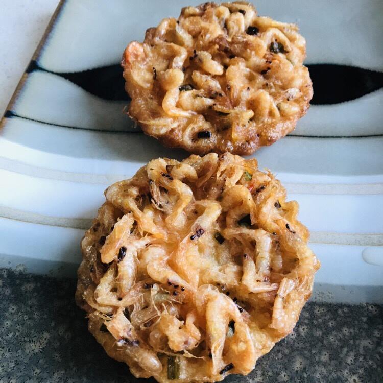 油炸小虾饼