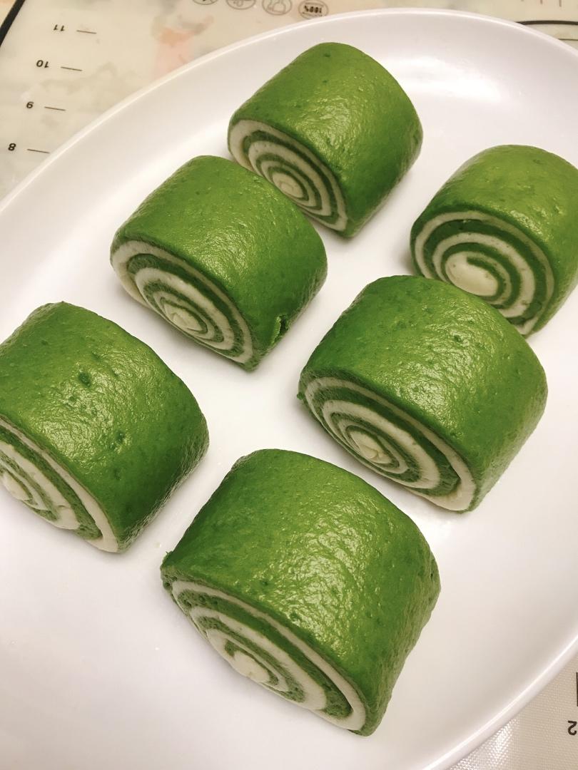 菠菜汁刀切馒头超级小清新