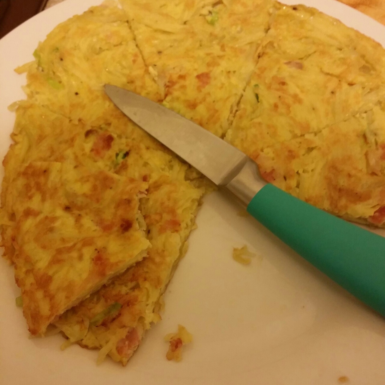香煎土豆丝鸡蛋饼