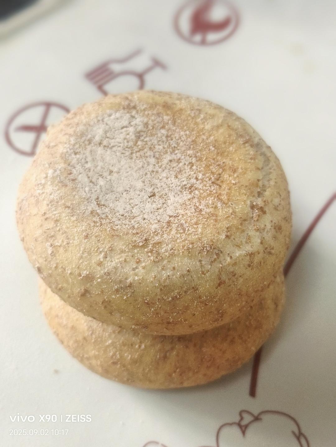 无糖无油全麦麦芬/简单好做好吃/一次发酵