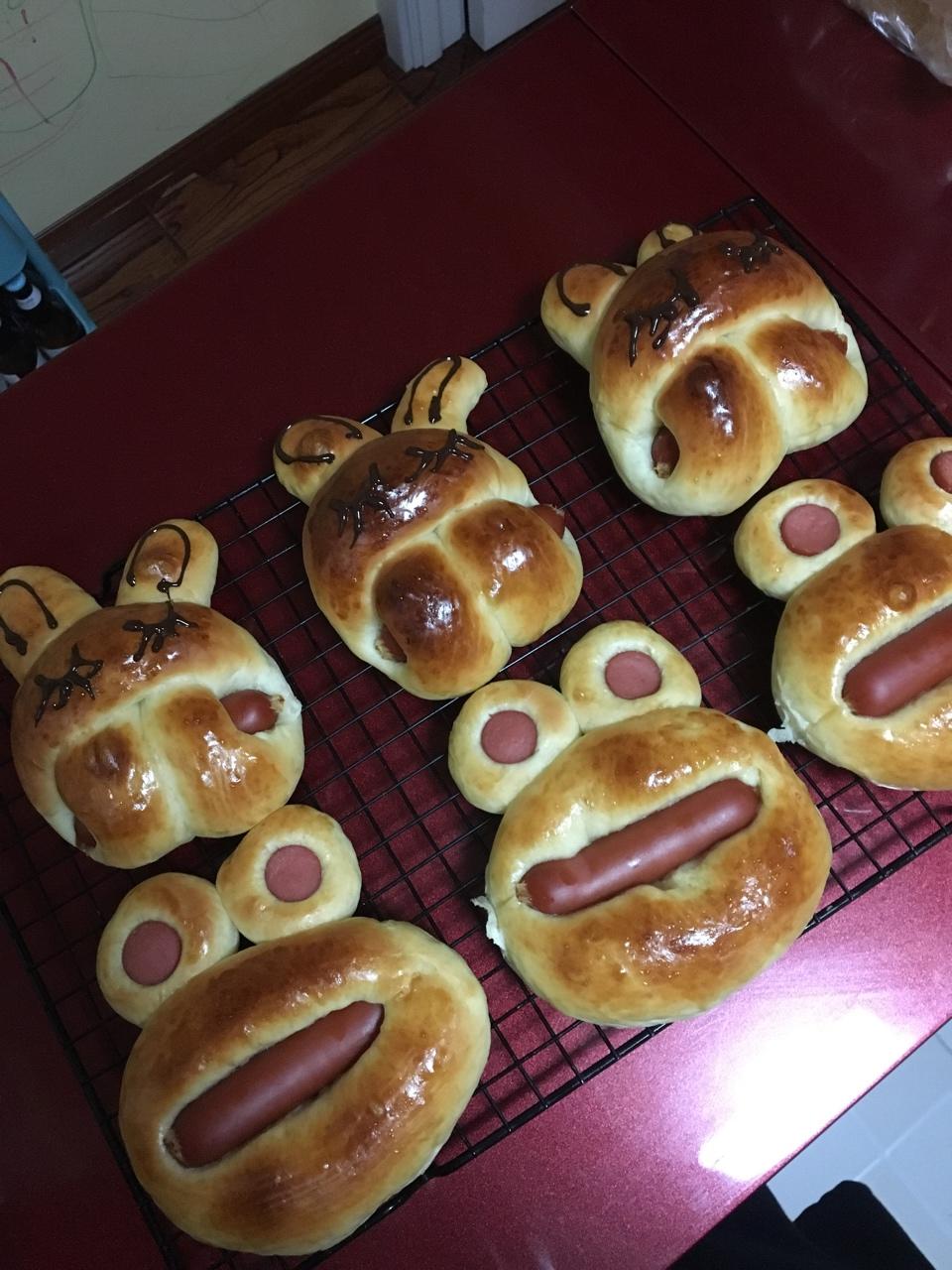 极致双鱼做的小青蛙面包