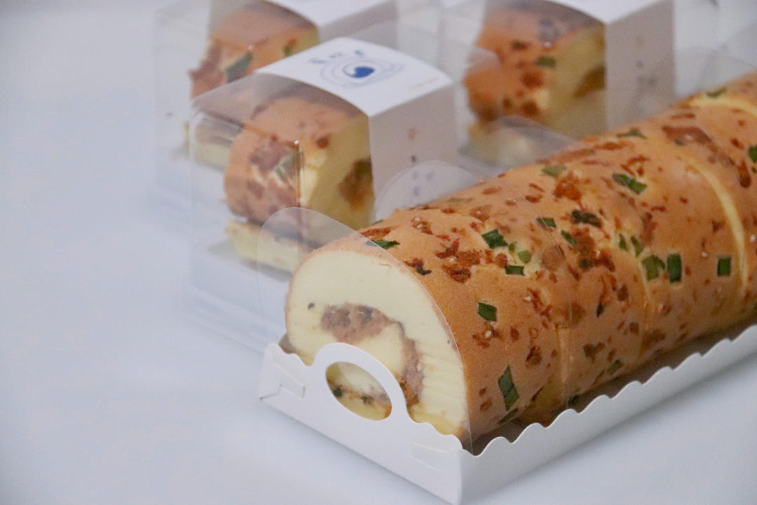 ⭕️香葱肉松蛋糕卷｜咸香美味｜细腻松软