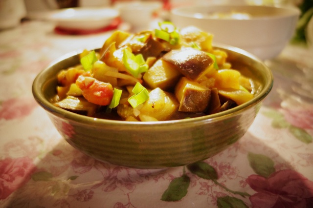 西红柿烧茄子